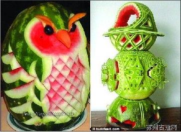 行为艺术吃瓜,吃瓜者的视觉盛宴与心灵冲击